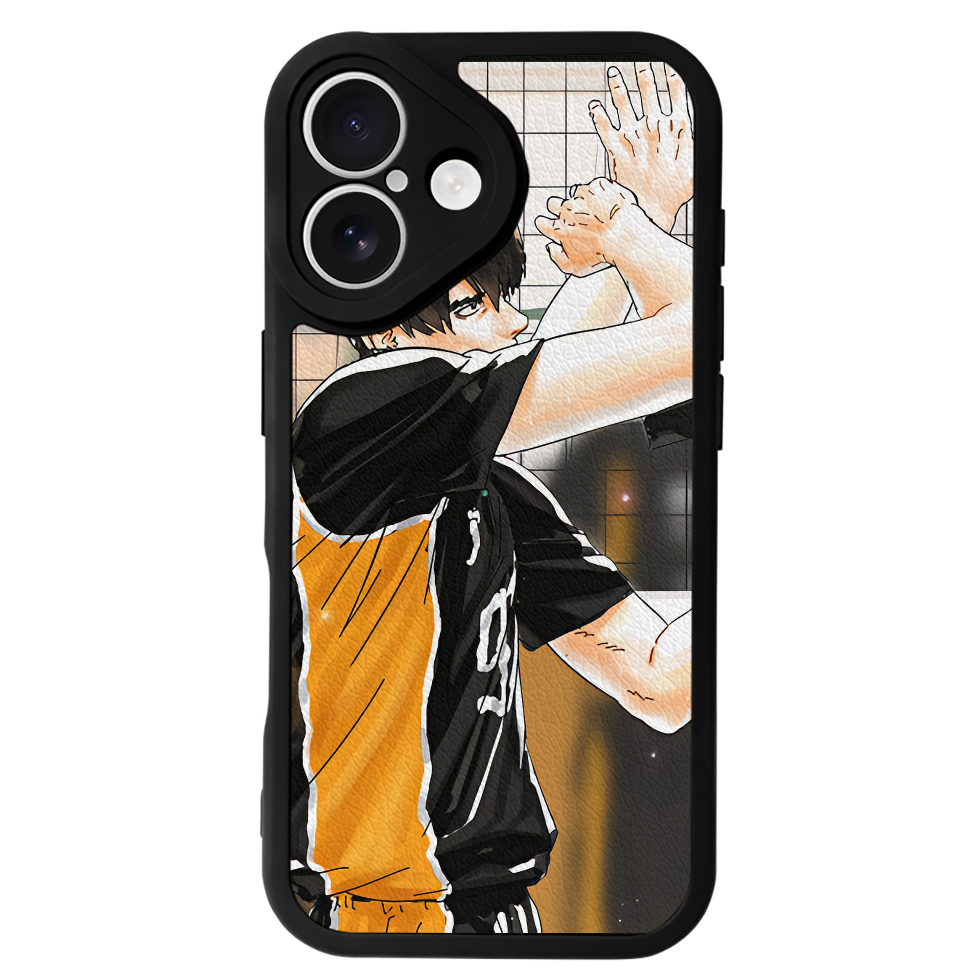 （画像用） ハイキュー!! Haikyu!! 【iPhone 16シリーズ対応】シリコンスマホケース（レザー調） 材質：シリコン